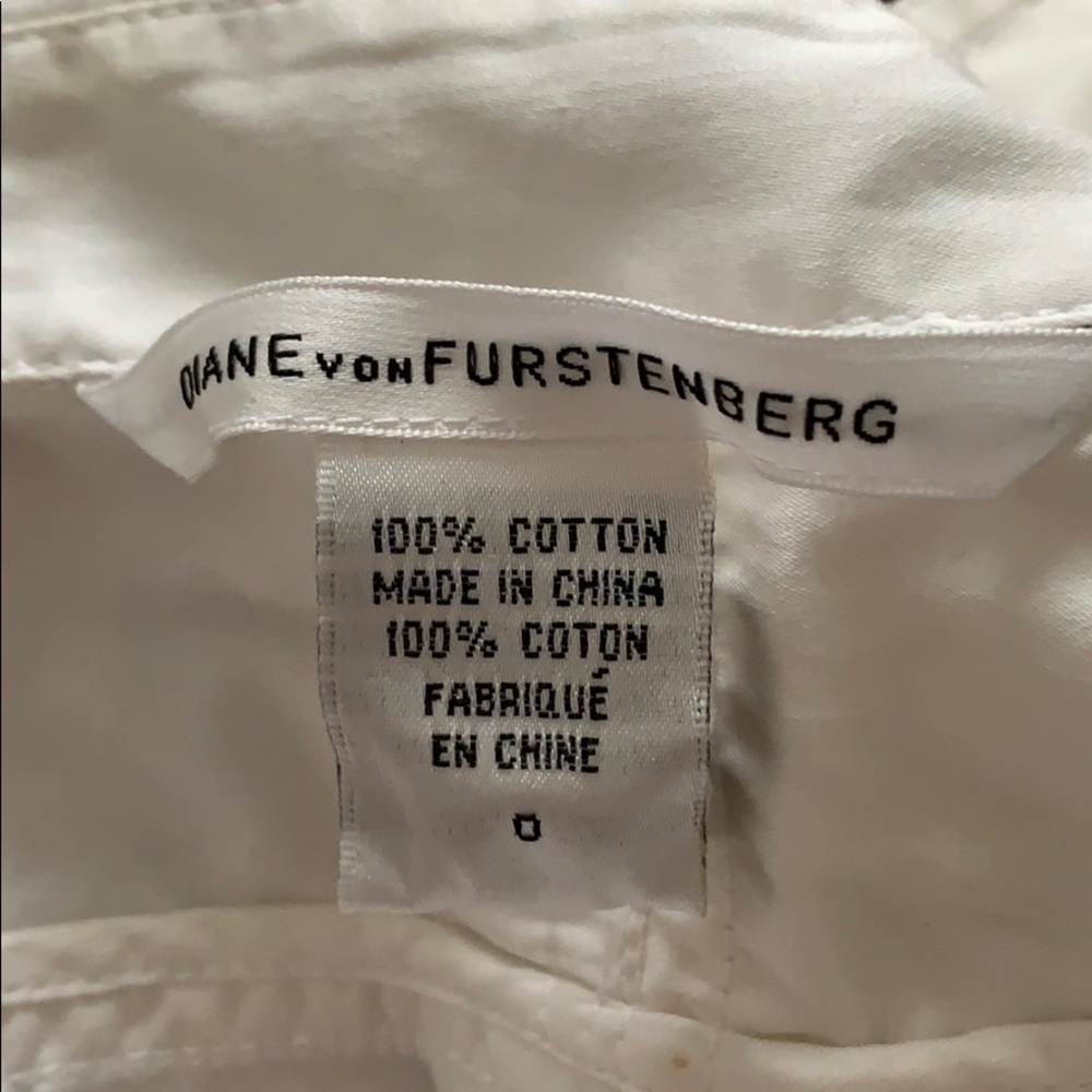 DVF Diane Von Furstenberg white dress size 0 - Picture 3 of 3